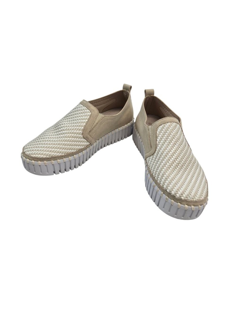 Ilse Jacobsen Hornbaek Woven Slip On Platform Loafer Sneakers Size 40/US 9.5